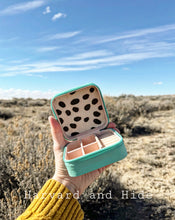 Load image into Gallery viewer, Jewelry Travel Case turquoise #15- BRANDABLE