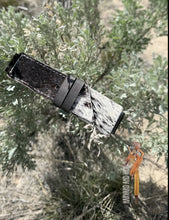 Load image into Gallery viewer, Cowhide Buckarette Apple Watch band - salt n pepper