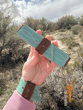 Load image into Gallery viewer, Gunslinger stitch Buckarette Band - turquoise
