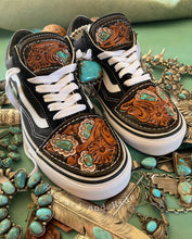 Load image into Gallery viewer, RESERVED FOR HADLE - Old Pawn - Custom Vans **READ DESCRIPTION FOR ORDER INFO**