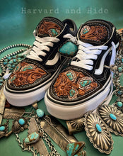 Load image into Gallery viewer, RESERVED FOR HADLE - Old Pawn - Custom Vans **READ DESCRIPTION FOR ORDER INFO**