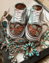 Load image into Gallery viewer, RESERVED FOR HADLE - Old Pawn - Custom Vans **READ DESCRIPTION FOR ORDER INFO**