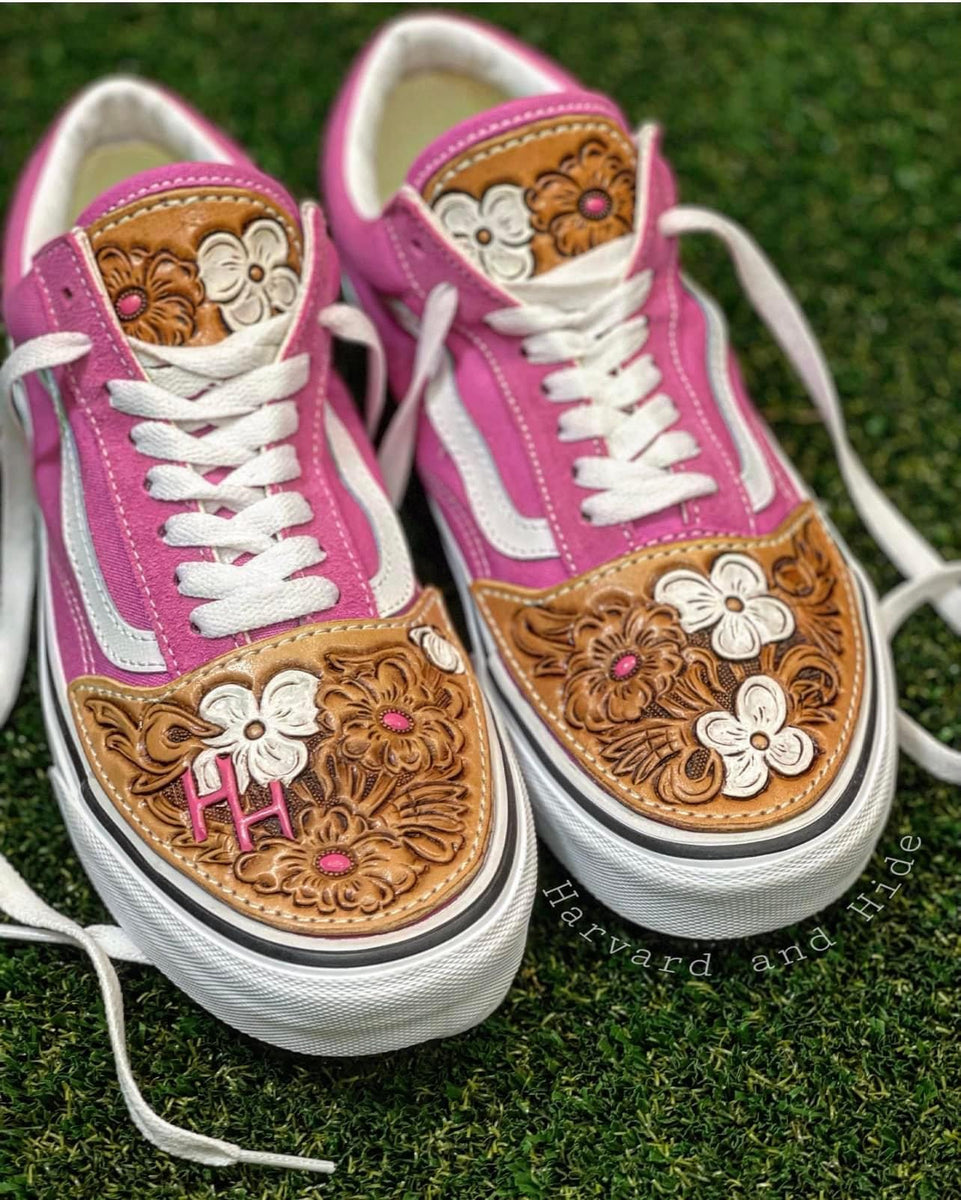 custom floral vans