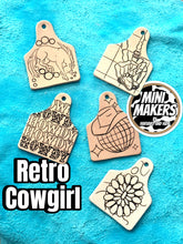 Load image into Gallery viewer, Retro Cowgirl - Mini Makers Keychain Kit
