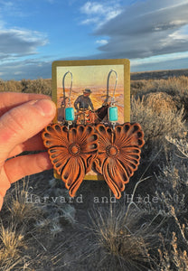 Heart of badlands earring - turquoise