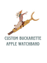 Load image into Gallery viewer, Custom Buckerette Apple Watch band
